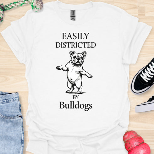 Easily distracted by bulldogs - V6 - Dancing T-Shirt